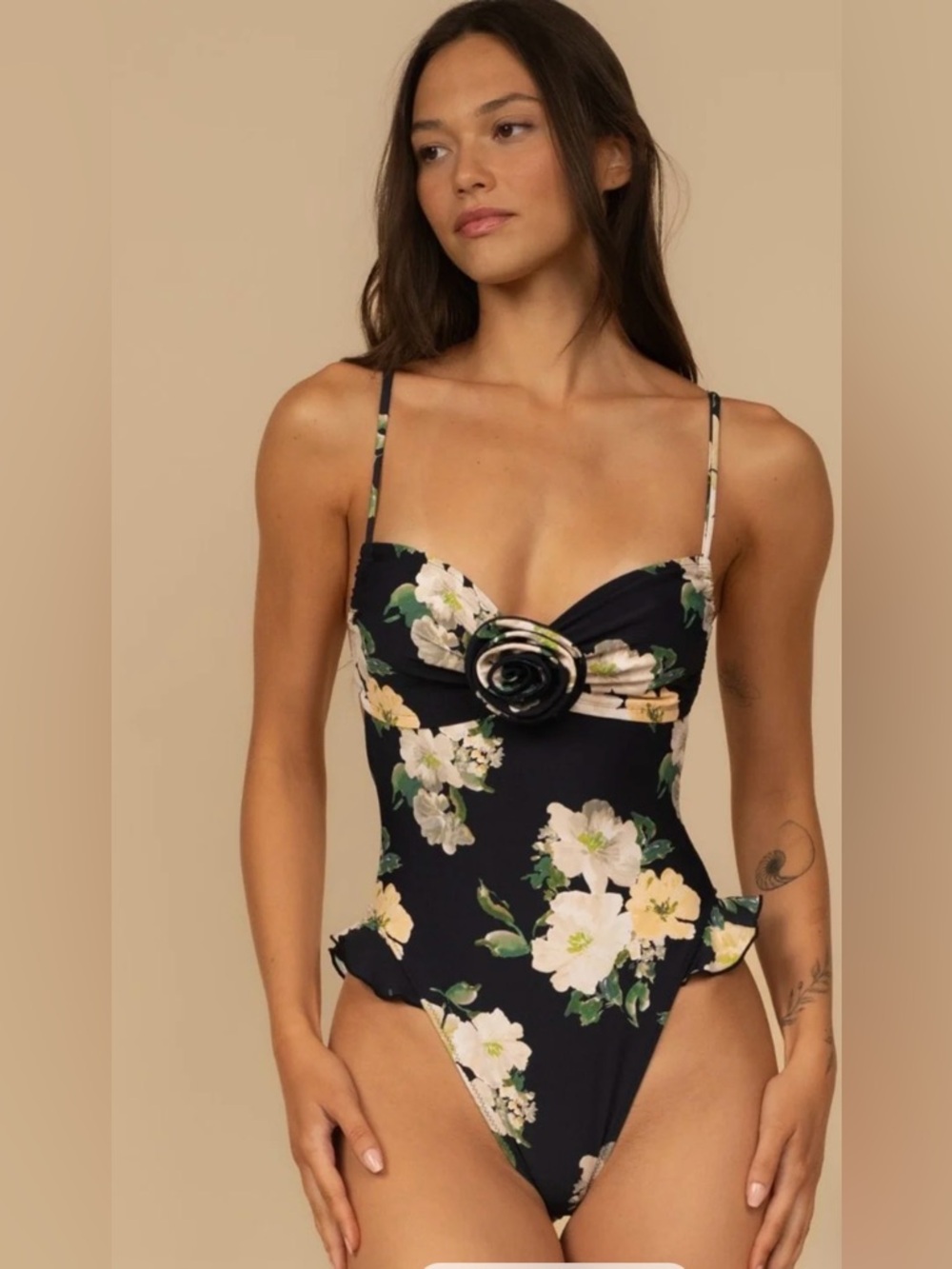 MONTCE
Women's Liz Floral Devin Rosa Ruffle One-piece swimsuit